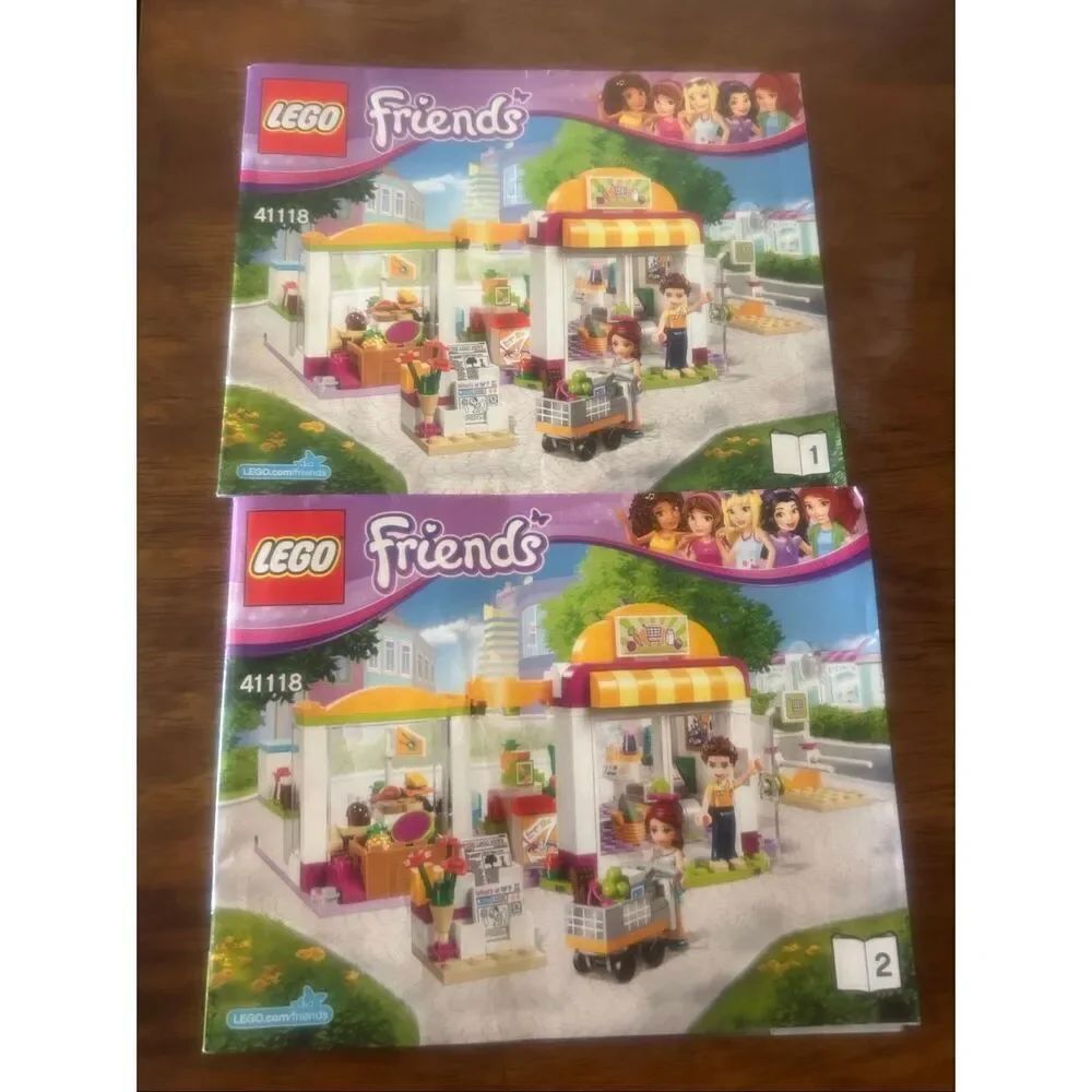 LEGO Friends Heartlake Supermarket #41118 Instruction Booklets Only 1 & 2 (6002)